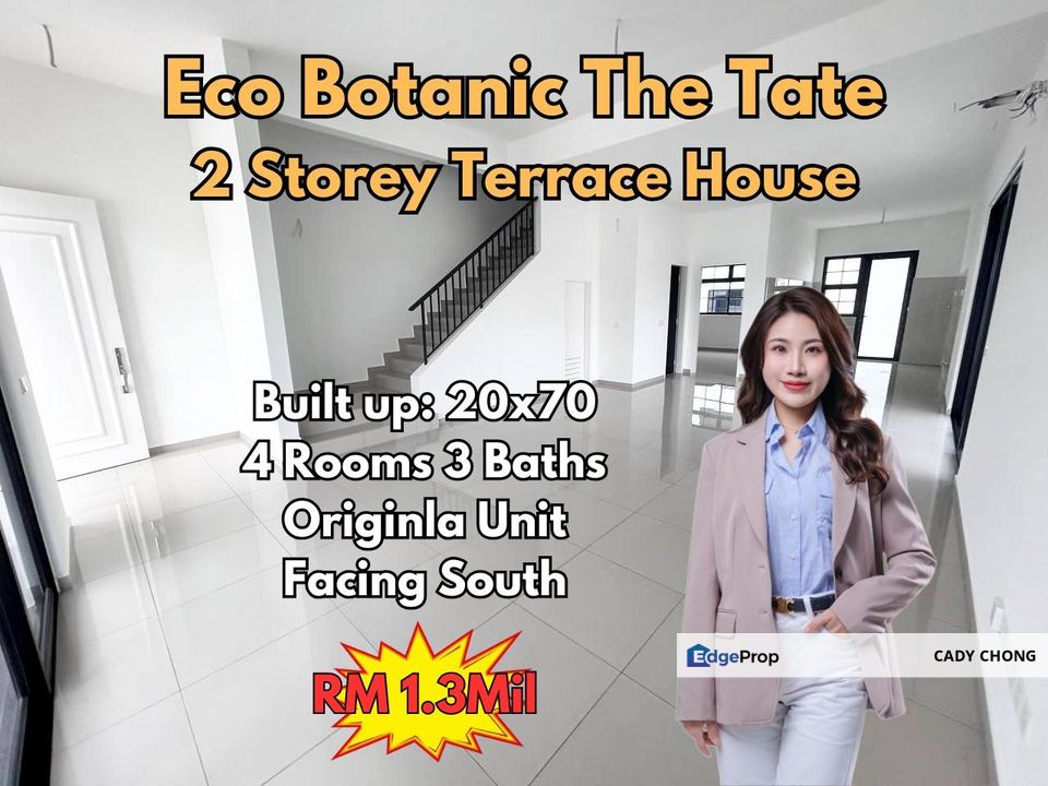 The Tate Eco Botanic Double Storey Terrace House Original Unit For Sale, Johor, Nusajaya