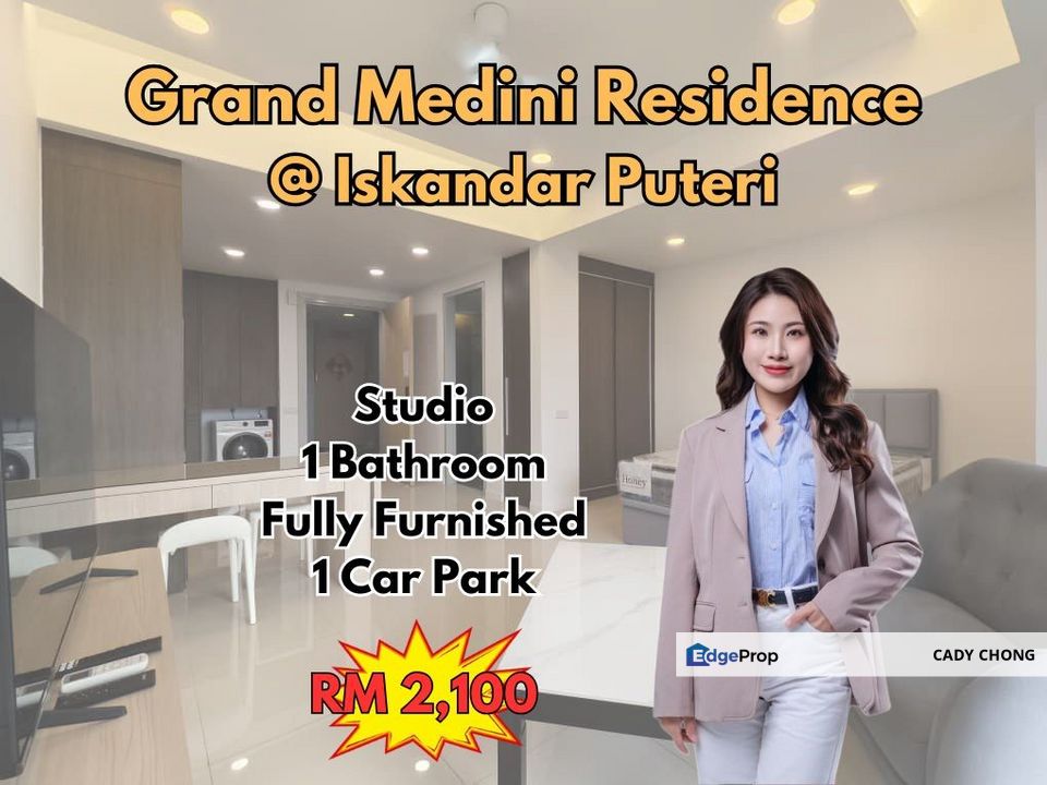Grand Medini Residence @ Iskandar Puteri Fully Furnished Studio For Rent, Johor, Nusajaya