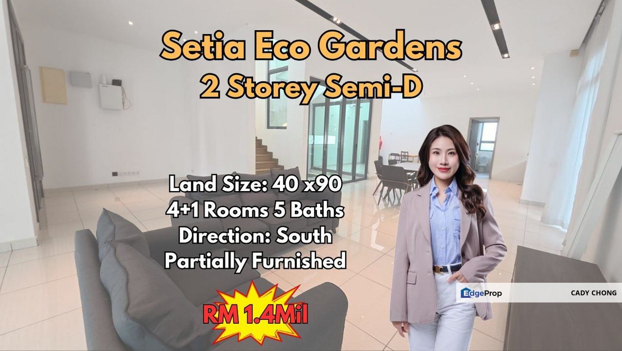 Setia Eco Gardens Double Storey Semi-D For Sale , Johor, Gelang Patah