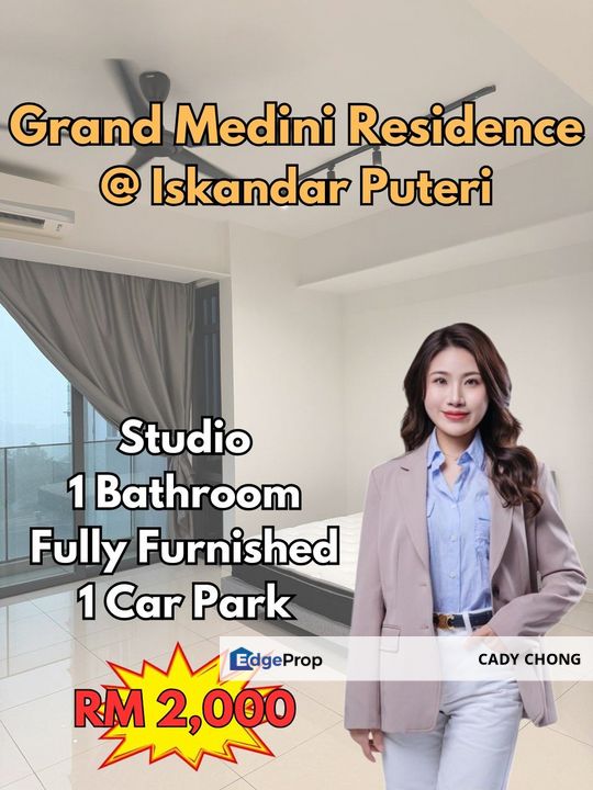 Grand Medini Residence Fully Furnished Studio For Rent, Johor, Nusajaya