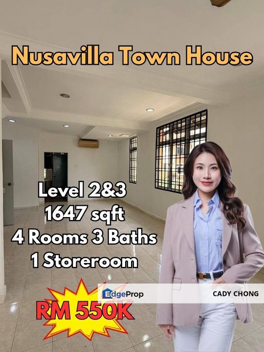 Nusavilla Double Storey Town House For Sale, Johor, Skudai