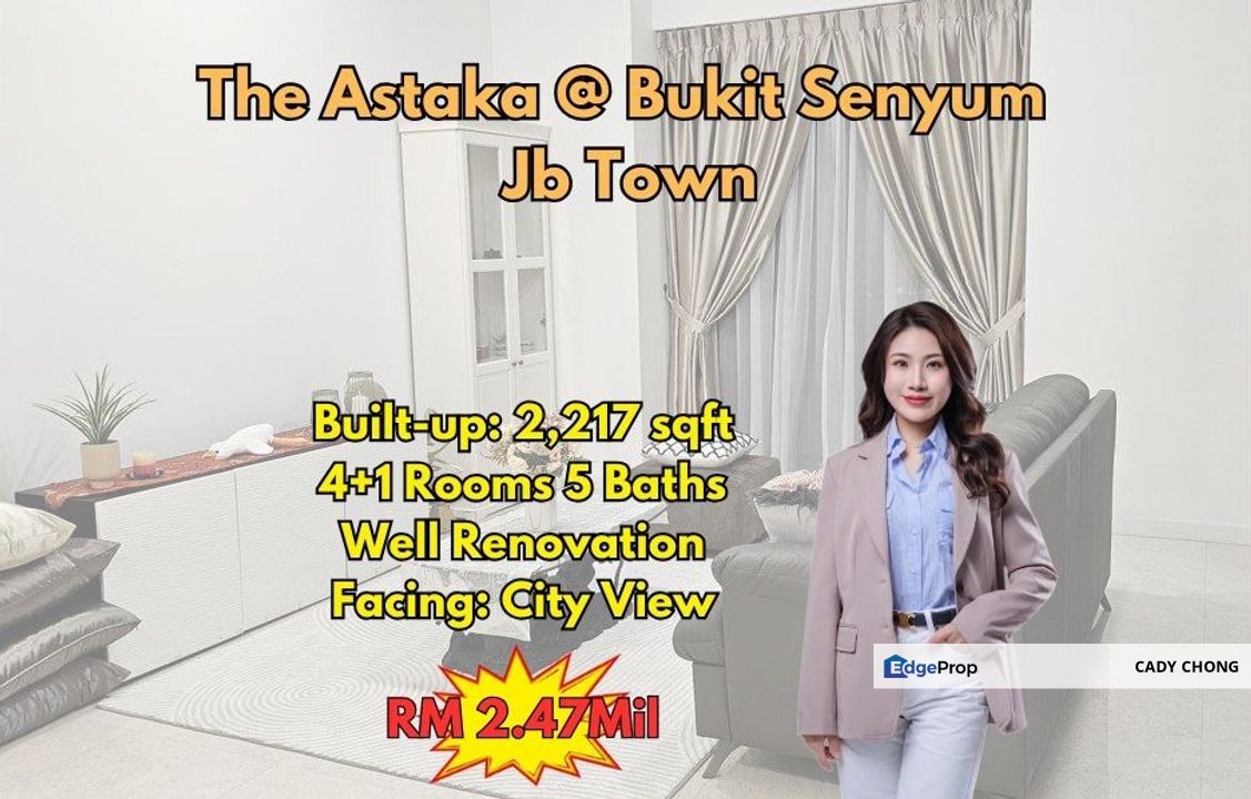 The Astaka @ Bukit Senyum Well Renovation Unit For Sale, Johor, Johor Bahru