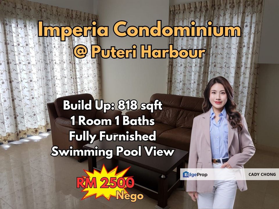 Imperia Condominium @ Puteri Harbour Fully Furnished Unit For Rent, Johor, Kota Iskandar