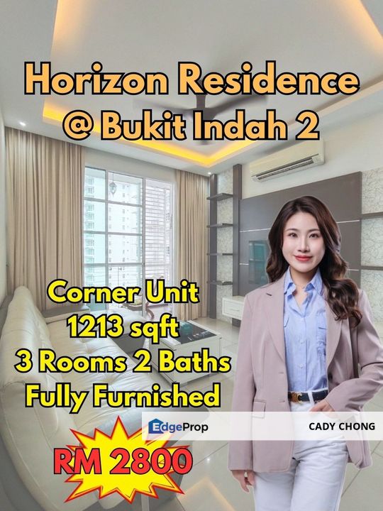 Horizon Residence @ Bukit Indah Fully Furnished Corner Unit For Rent, Johor, Bukit Indah