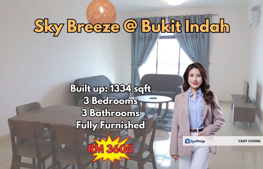 Sky Breeze @ Bukit Indah Fully Furnished Unit For Rent, Johor, Johor Bahru