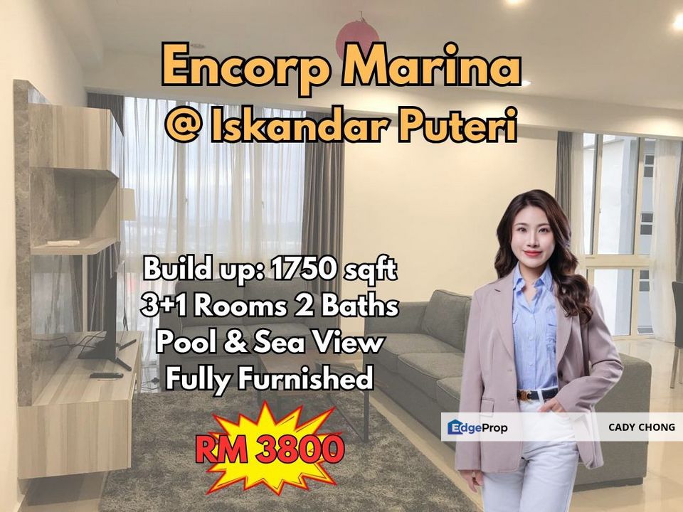 Encorp Marina @ Iskandar Puteri High Floor Fully Furnished Unit For Rent, Johor, Kota Iskandar