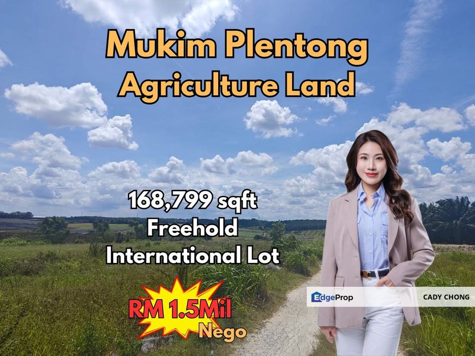 Mukim Plentong Agriculture Land For Sale, Johor, Ulu Tiram