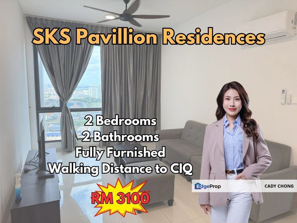 SKS Pavillion Residence Walking Distance to CIQ For Rent, Johor, Johor Bahru
