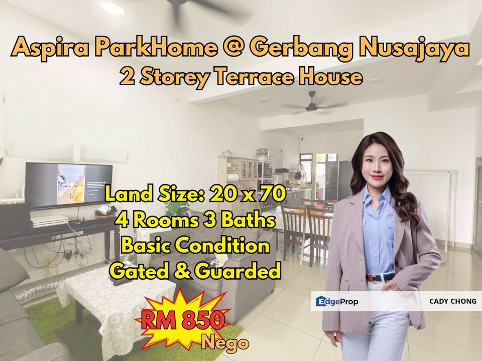 Aspira ParkHome Double Storey Terrace House For Sale, Johor, Gelang Patah