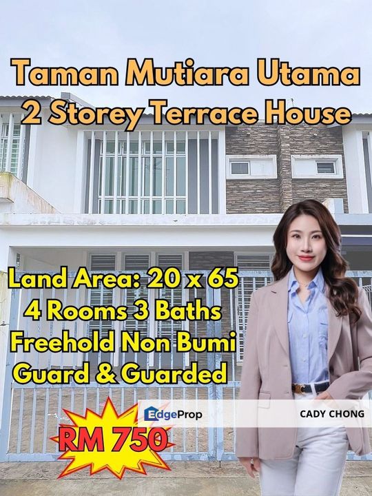 Mutiara Utama Double Storey Terrace House For Sale , Johor, Skudai