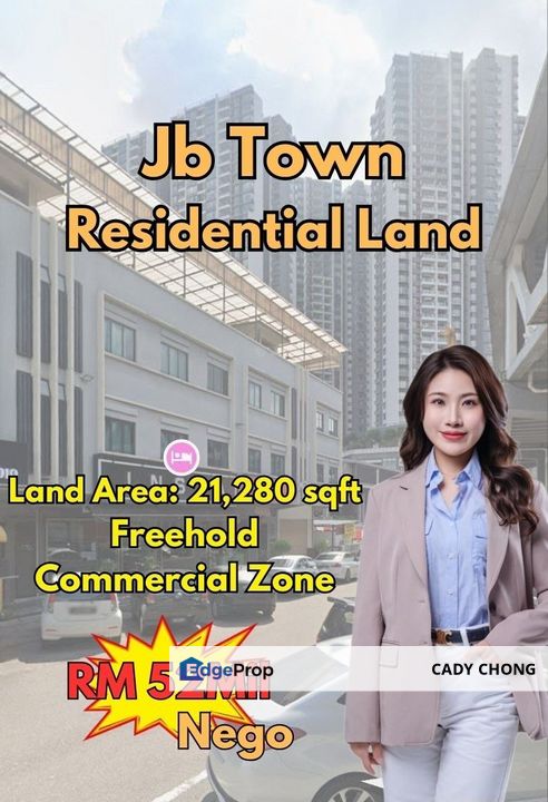 JB Town Area Residential Land For Sale, Johor, Johor Bahru