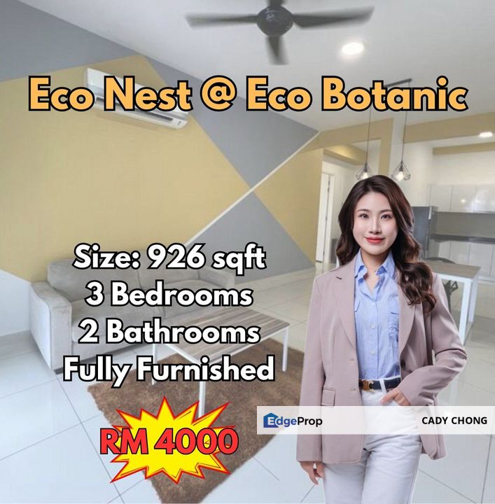 Eco Nest @ Eco Botanic Fully Furnished Unit For Rent, Johor, Nusajaya