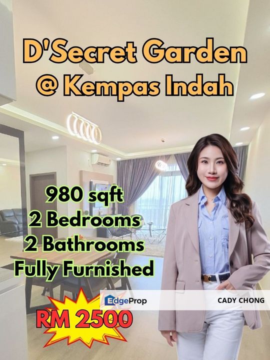 D'Secret Garden @ Kempas Indah Fully Furnished Unit For Rent, Johor, Johor Bahru