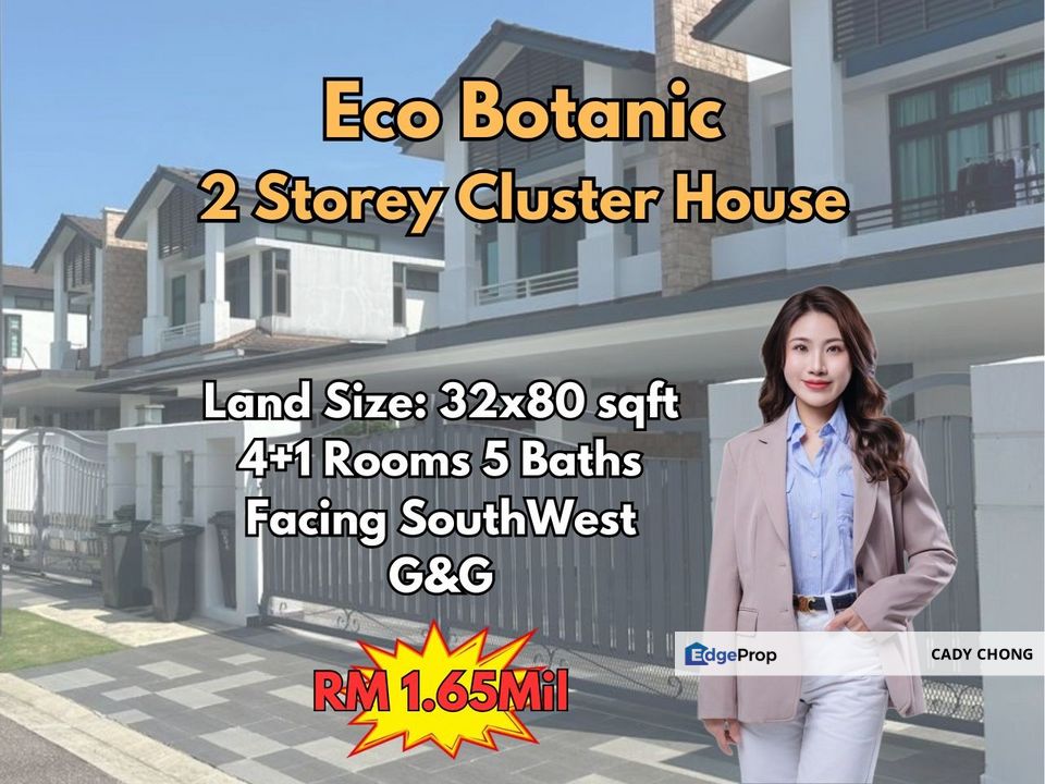Eco Botanic Double Storey Cluster House For Sale, Johor, Nusajaya