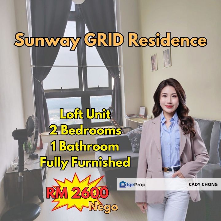 Sunway GRID Residence Fully Furnished Loft Unit For Rent, Johor, 