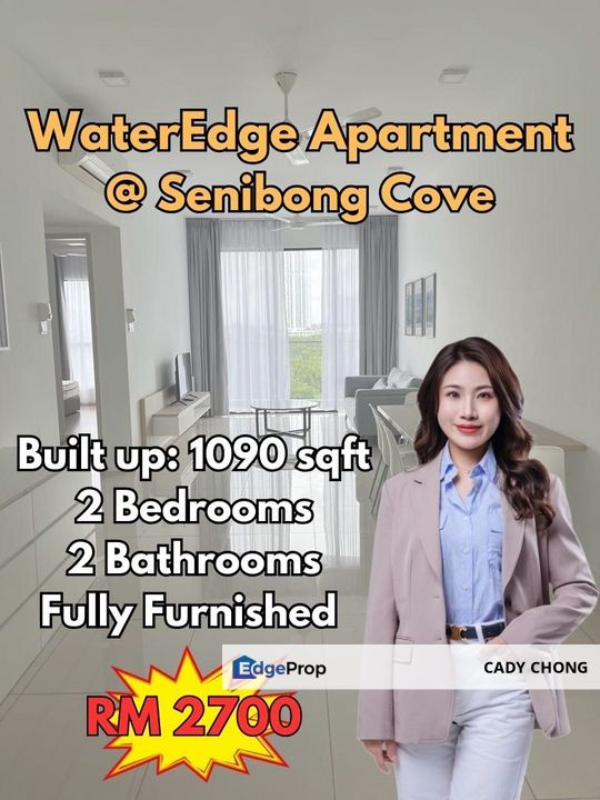 WaterEdge Apartment  @ Senibong Cove Fully Furnished Unit For Rent, Johor, Masai