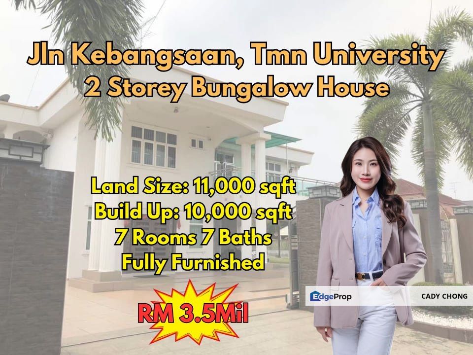 Taman Universiti Double Storey Bungalow Fully Furnished Unit For Sale, Johor, Skudai
