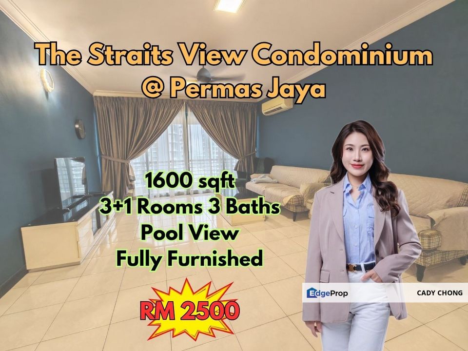 The Straits View Condominium @ Permas Jaya Fully Furnished Unit For Rent, Johor, Permas Jaya/Senibong