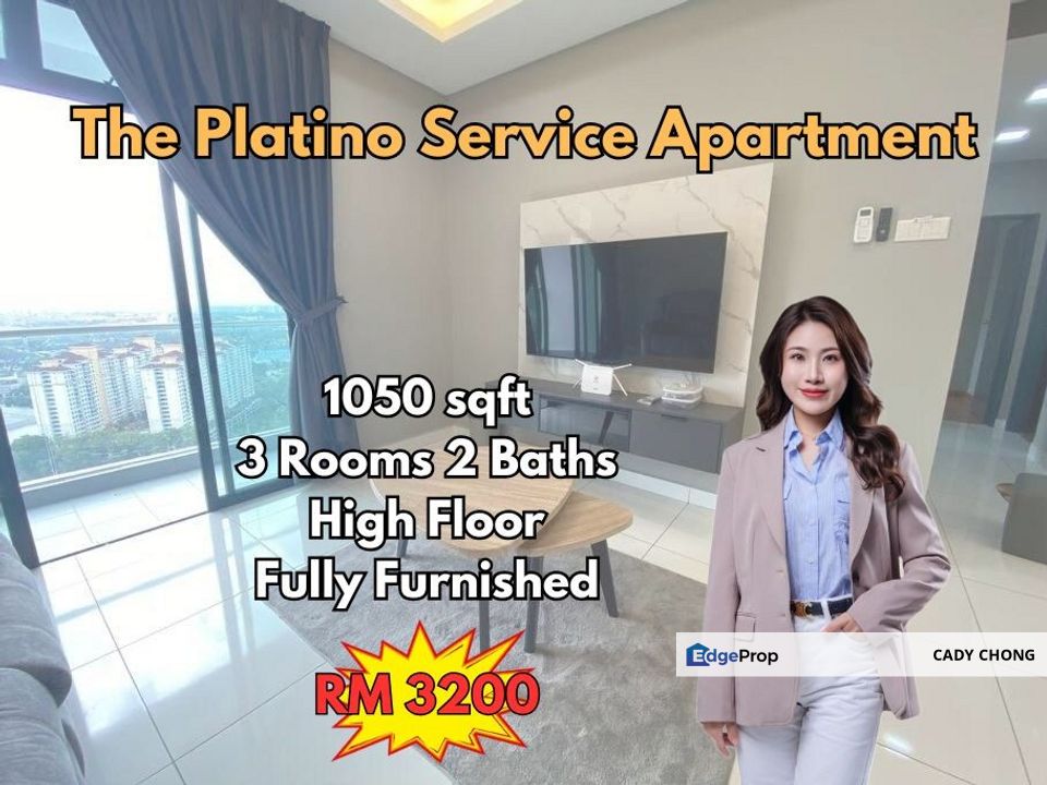 The Platino Service Apartment High Floor Fully Furnished For Rent Near Paradigm Mall, Johor, Johor Bahru