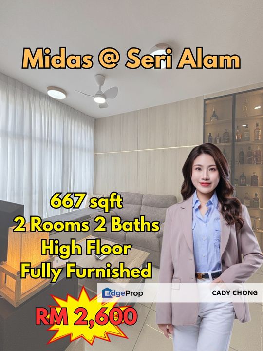 Midas @ Seri Alam High Floor Fully Furnished Unit For Rent, Johor, Pasir Gudang