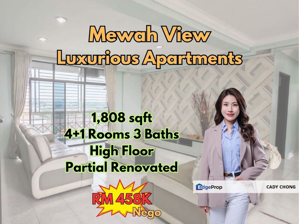 Mewah View Luxurious Apartments High Floor Unit For Sale, Johor, Johor Bahru