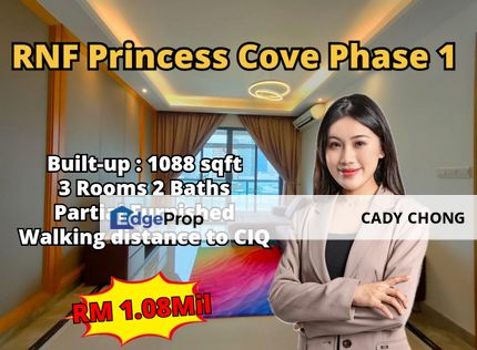 RNF Princess Cove Phase 1 @ JB Town For Sale, Johor, Johor Bahru