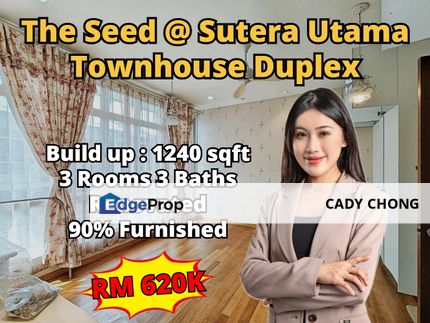 The Seed @ Sutera Utama Townhouse Duplex Renovated For Sale, Johor, Skudai