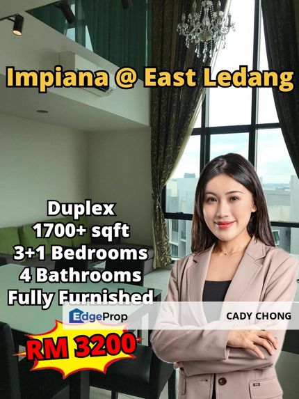 Impiana @ East Ledang Duplex Unit Fully Furnished For Rent, Johor, East Ledang