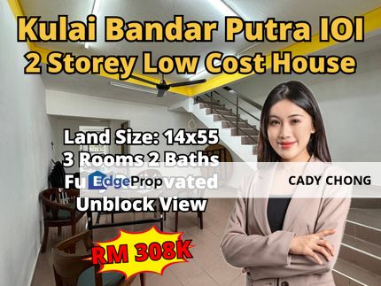 Bandar Putra Kulai Double Storey Low Cost House Fully Renovated For Sale, Johor, Kulai