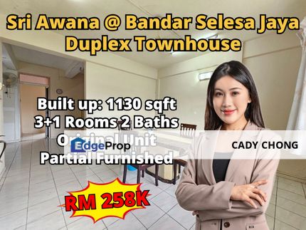 Sri Awana Townhouse @ Bandar Selesa Jaya Duplex Townhouse For Sale, Johor, Skudai