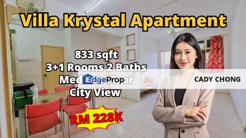 Villa Krystal Apartment @ Bandar Selesa Jaya For Sale, Johor, Skudai