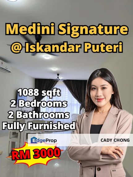 Medini Signature @ Iskandar Puteri 2 Bedrooms Fully Furnished For Rent, Johor, Nusajaya