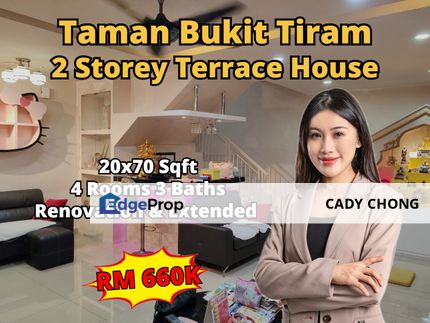 Taman Bukit Tiram Double Storey Terrace House For Sale, Johor, Ulu Tiram