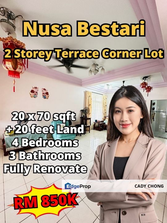 Nusa Bestari Double Storey Terrace House Corner Lot For Sale for Sale ...