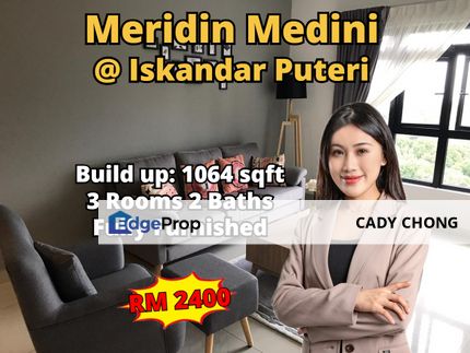 Meridin Medini @ Iskandar Puteri 3 Bedrooms Fully Furnished For Rent, Johor, 