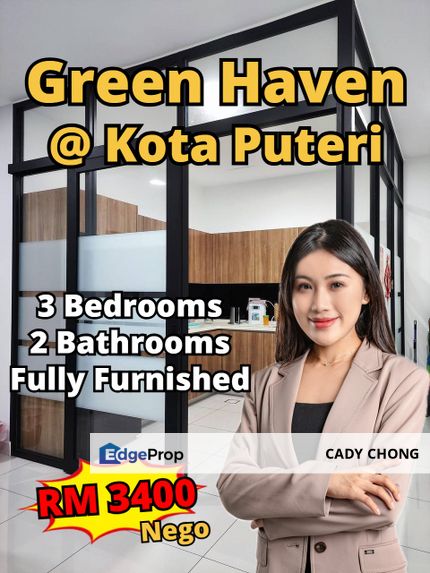 Green Haven @ Kota Puteri 3 Bedrooms Fully Furnished For Rent, Johor, Masai