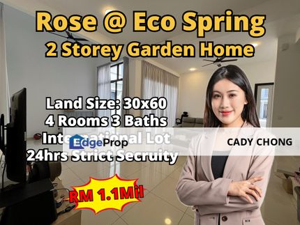 Eco Spring Double Storey Garden Home For Sale, Johor, Johor Bahru