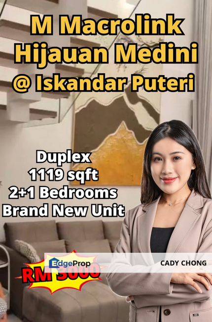 M Macrolink Hijauan Medini @ Iskandar Puteri Duplex Fully Furnished For Rent, Johor, 