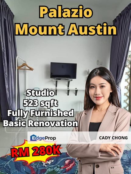 Palazio @ Mount Austin Studio Fully Furnished For Sale, Johor, Johor Bahru