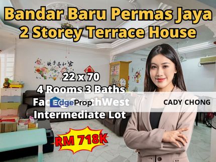 Bandar Baru Permas Jaya Double Storey Terrace House For Sale, Johor, Permas Jaya/Senibong