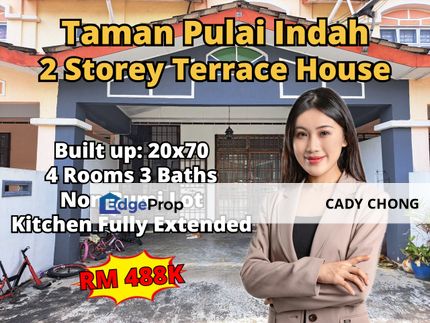 Taman Pulai Indah Double Storey Terrace House Renovated Unit For Sale, Johor, Kangkar Pulai