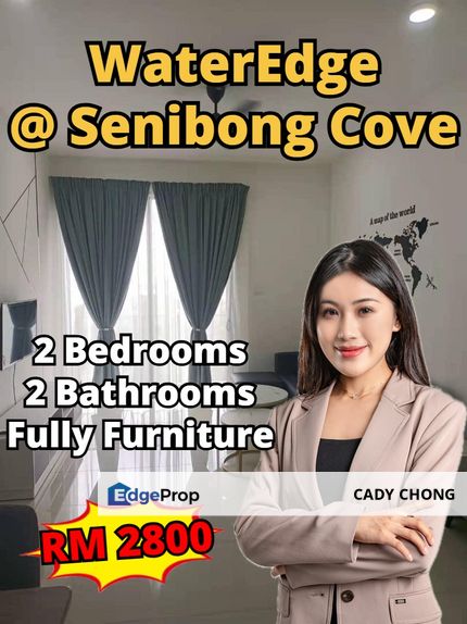 WaterEdge @ Senibong Cove 2 Bedrooms Fully Furnished For Rent, Johor, Masai