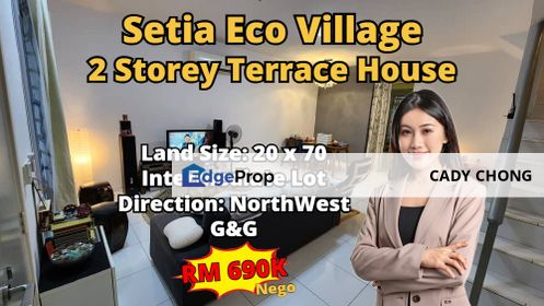 Setia Eco Village Double Storey Terrace House For Sale, Johor, Gelang Patah