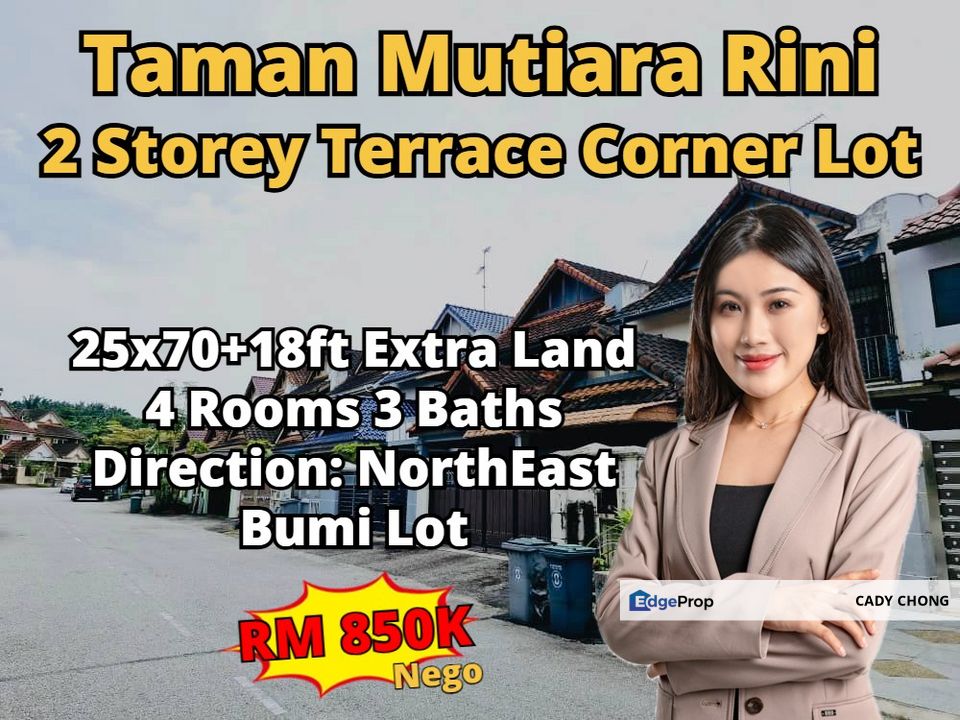 Taman Mutiara Rini Double Storey Terrace House Corner Lot For Sale for ...