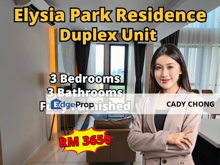 Elysia Park Residence Duplex Unit Fully Furnished For Rent, Johor, Nusajaya