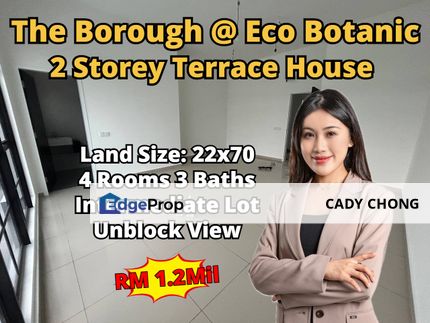 The Borough @ Eco Botanic 2 Double Storey Terrace House Unblock View For Sale, Johor, 