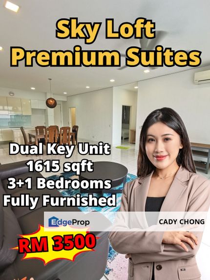 Sky Loft Premium Suites @ Bukit Indah Dual Key Unit Fully Furnished For Rent, Johor, Johor Bahru