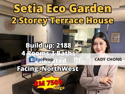 Setia Eco Garden Double Storey Terrace House Renovated Unit For Sale, Johor, Gelang Patah