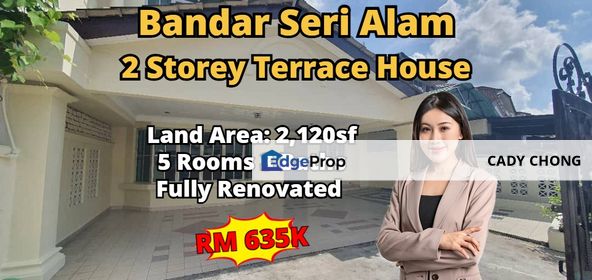 Bandar Seri Alam Double Storey Terrace House Fully Renovated For Sale, Johor, Masai