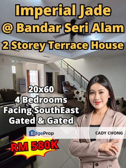 Imperial Jade @ Bandar Seri Alam Double Storey Terrace House For Sale, Johor, Masai